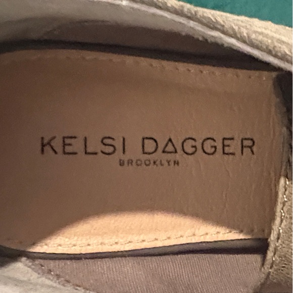 Kelsi Dagger Khaki Lace-Up Ankle Boots - Picture 2 of 6